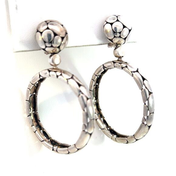 John Hardy Estate Earrings Silver JH104